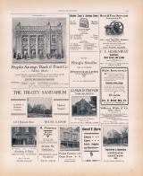 Peoples Savings Bank and Trust Co., The Tri-City Sanitarium, King's Studio, C.F. Hemenway, Root and Van Dervoort, Rock Island County 1905 Microfilm and Orig Mix